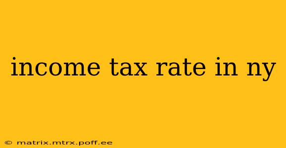 income tax rate in ny