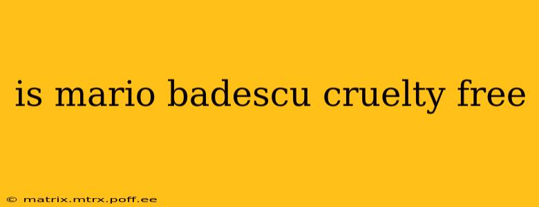 is mario badescu cruelty free