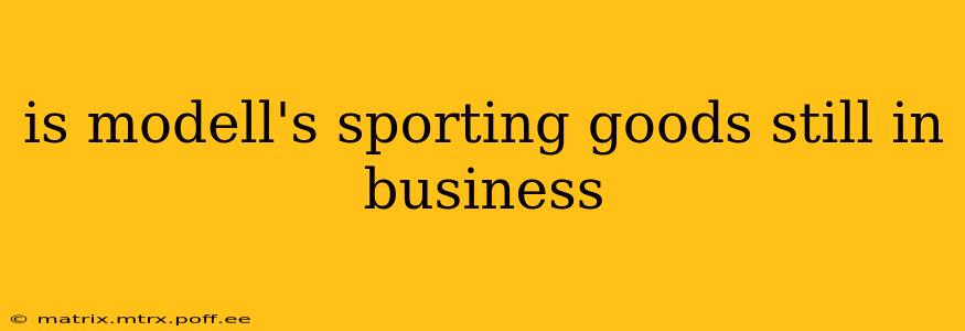 is modell's sporting goods still in business
