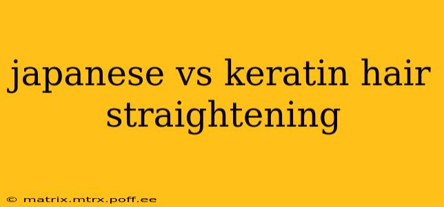 japanese vs keratin hair straightening