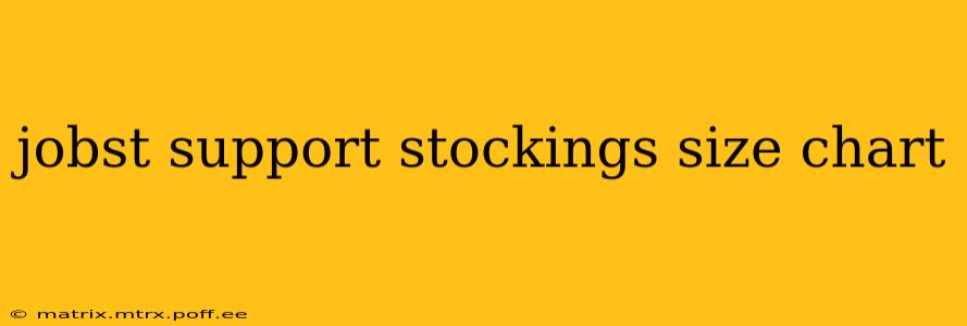 jobst support stockings size chart