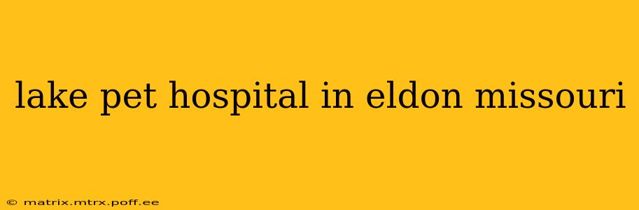 lake pet hospital in eldon missouri