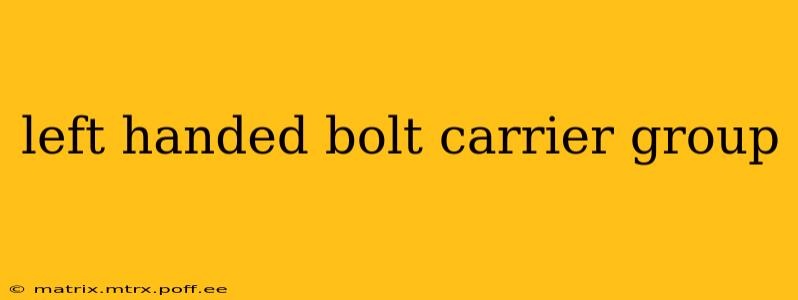 left handed bolt carrier group