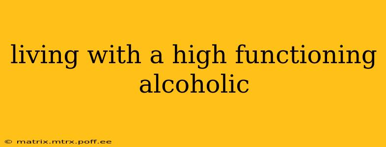 living with a high functioning alcoholic