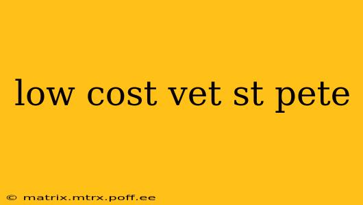 low cost vet st pete