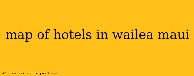 map of hotels in wailea maui