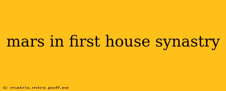 mars in first house synastry