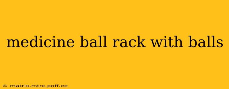 medicine ball rack with balls