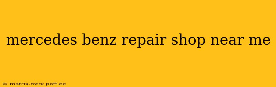 mercedes benz repair shop near me