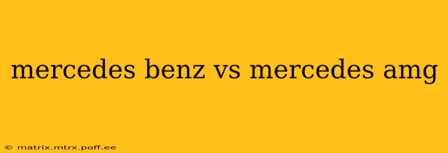 mercedes benz vs mercedes amg