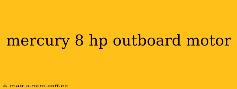 mercury 8 hp outboard motor