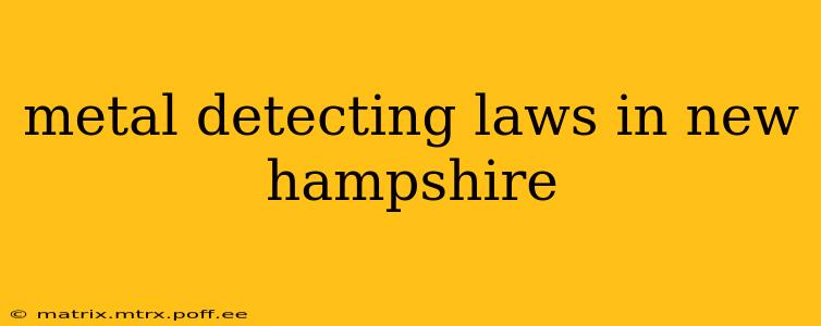 metal detecting laws in new hampshire