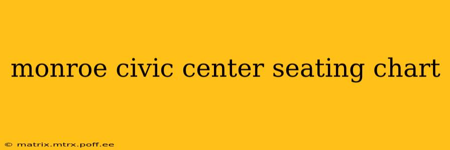 monroe civic center seating chart