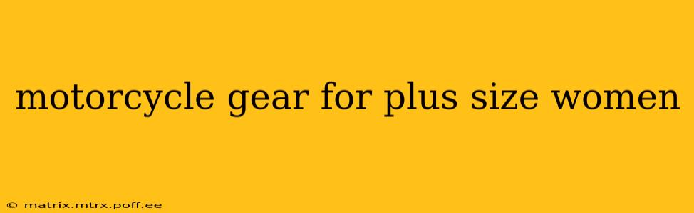 motorcycle gear for plus size women