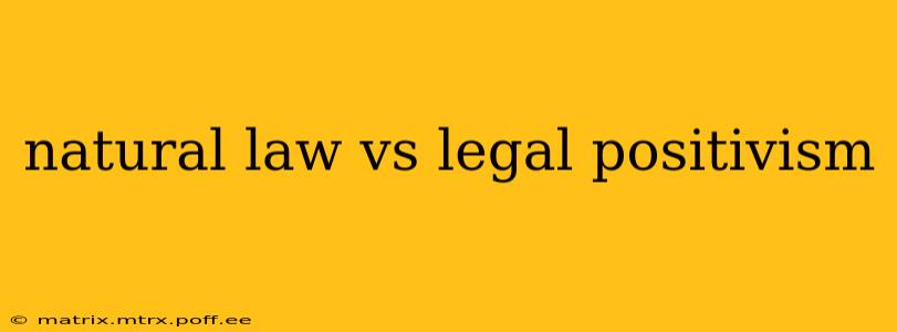 natural law vs legal positivism