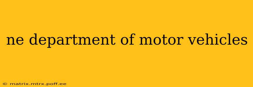 ne department of motor vehicles