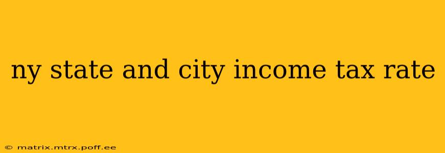 ny state and city income tax rate