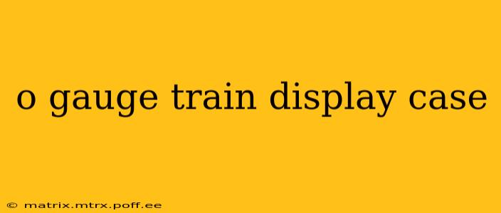 o gauge train display case