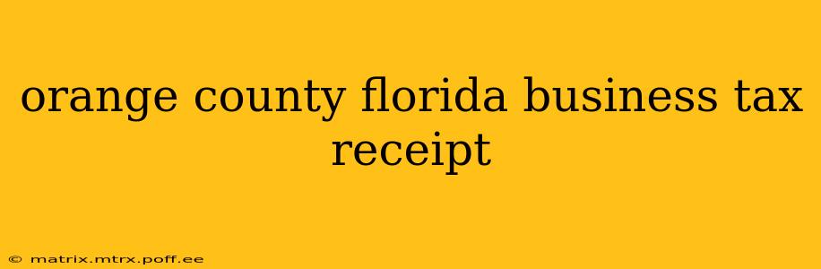 orange county florida business tax receipt