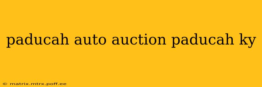 paducah auto auction paducah ky