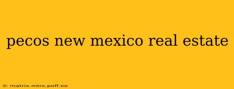 pecos new mexico real estate