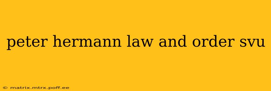 peter hermann law and order svu