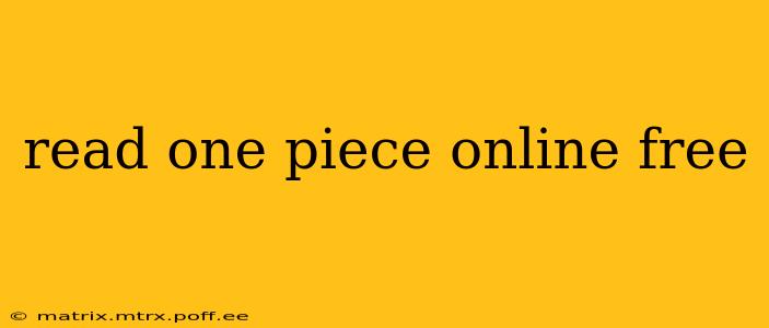 read one piece online free