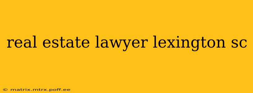 real estate lawyer lexington sc