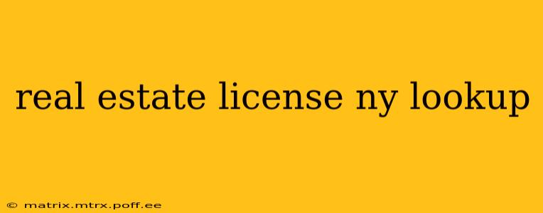 real estate license ny lookup