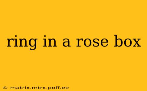 ring in a rose box