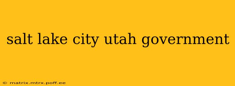 salt lake city utah government
