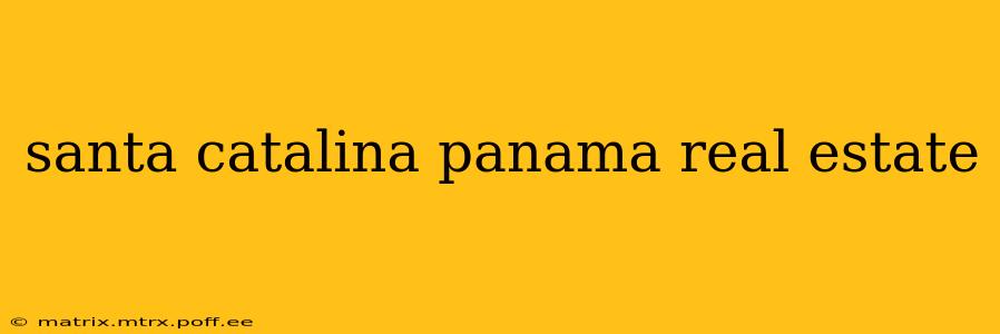 santa catalina panama real estate