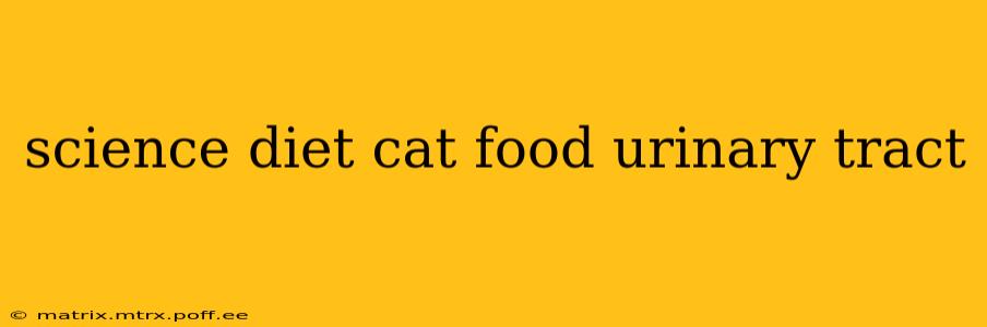 science diet cat food urinary tract