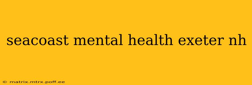 seacoast mental health exeter nh