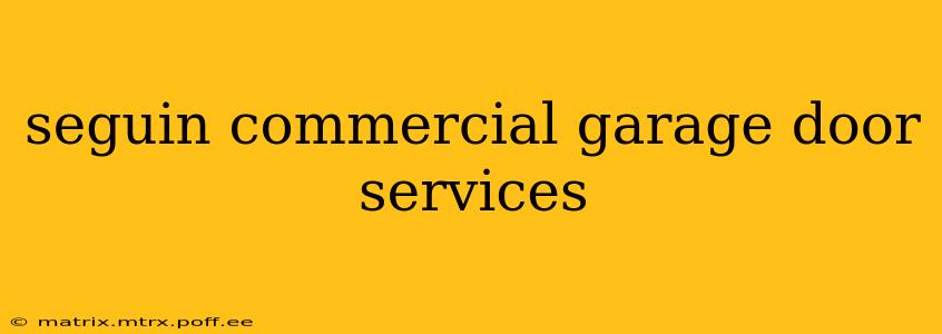 seguin commercial garage door services