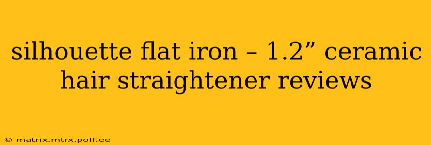 silhouette flat iron – 1.2” ceramic hair straightener reviews