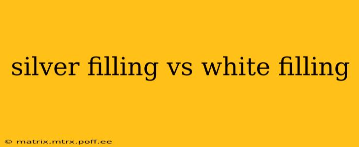 silver filling vs white filling