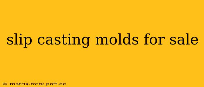 slip casting molds for sale