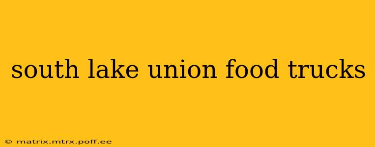 south lake union food trucks