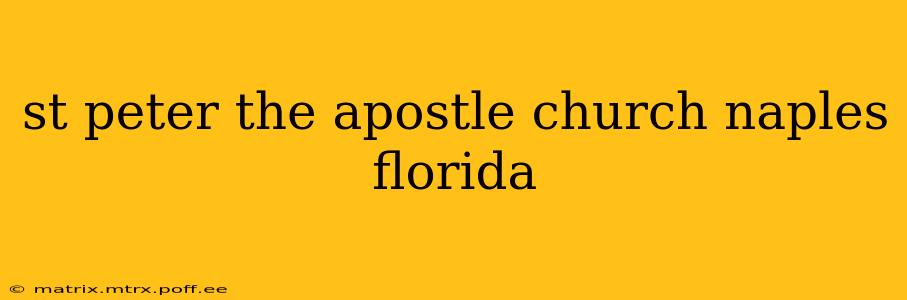 st peter the apostle church naples florida