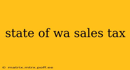 state of wa sales tax