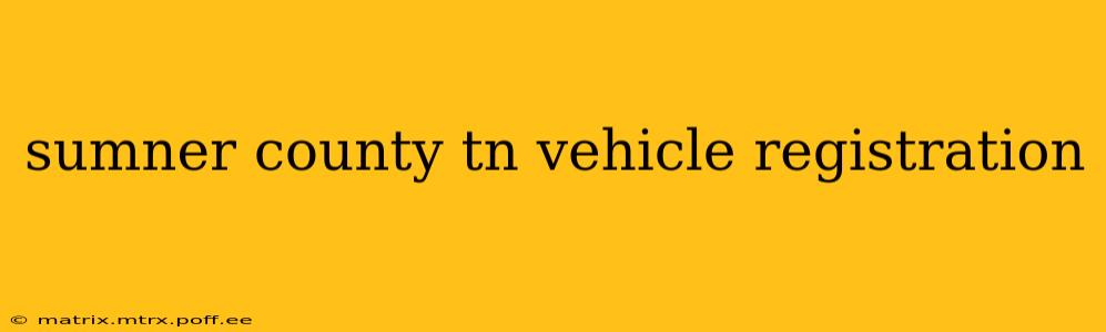 sumner county tn vehicle registration