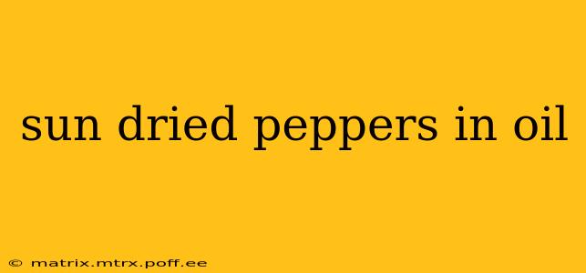 sun dried peppers in oil