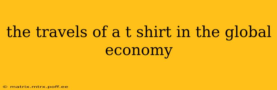 the travels of a t shirt in the global economy