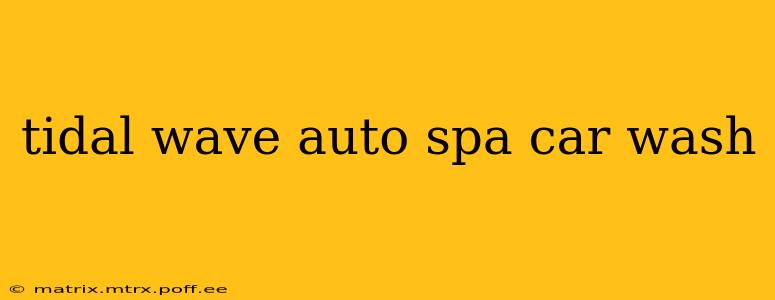 tidal wave auto spa car wash
