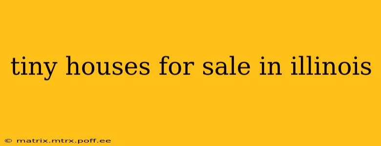tiny houses for sale in illinois