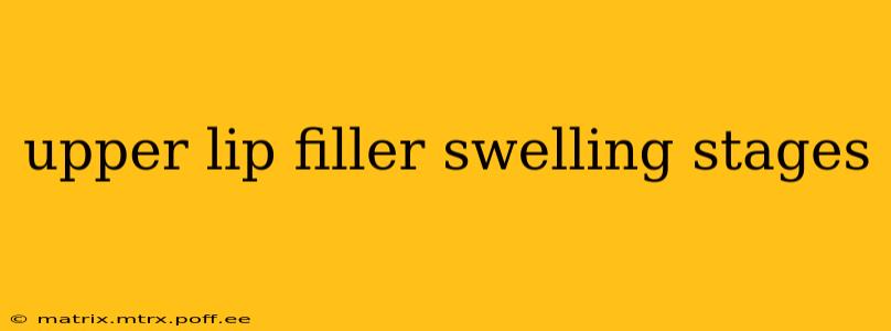 upper lip filler swelling stages