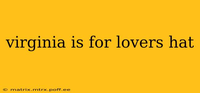 virginia is for lovers hat