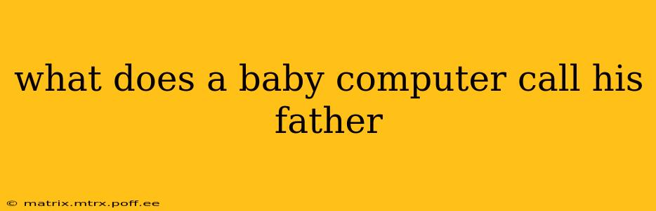 what does a baby computer call his father