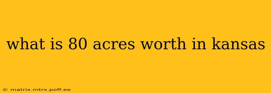 what is 80 acres worth in kansas